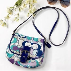 Coach Kyra Daisy Scarf Print Purse